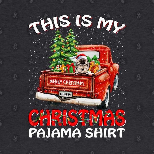 This Is My Christmas Pajama Shirt Pekingese Truck Tree by intelus